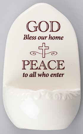 Home Blessing Porcelain Font