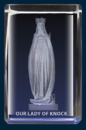 Our Lady Of Knock Crystal Block