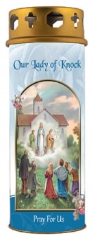 Our Lady Of Knock Candle With Windproof Cap