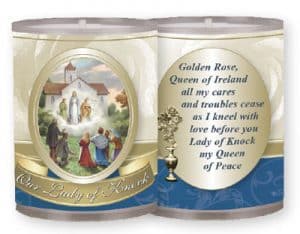 Our Lady Of Knock Plastic Votive Candle 4Pk