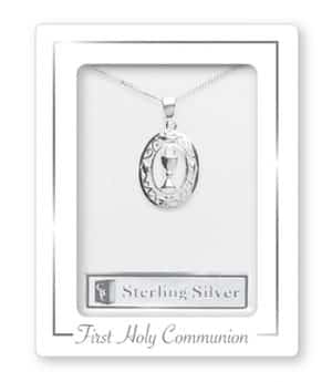 Communion Silver Necklet/Medal