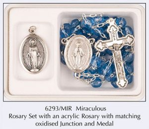 Miraculous Rosary Medal Set