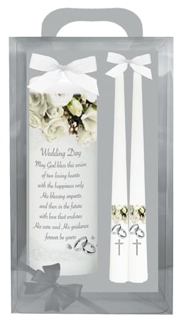 Wedding Candle 8” Gift Boxed/White