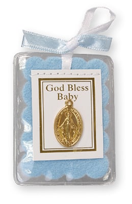 Baby Blessing Miraculous Medal – Blue