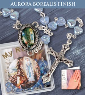 Glass Rosary – Lourdes