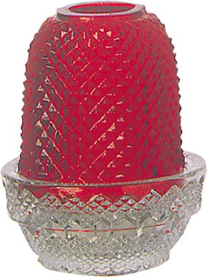 red candle holder