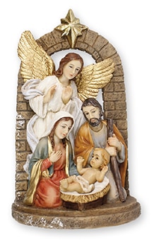Resin Holy Family & Angel
