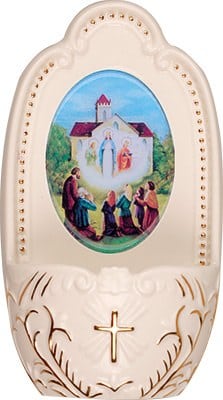 Cream Porcelain Our Lady Of Knock Font