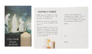 I Lit A Candle For You At Knock (Pack of 10)