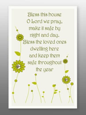 Bless This Home – Glass Plaque