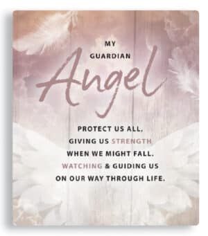 Porcelain Plaque – My Guardian Angel