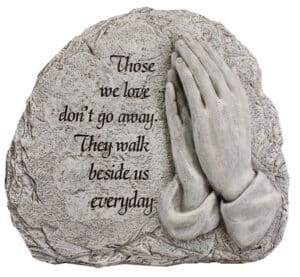 Resin Grave Plaque Praying Hands