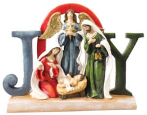 Resin Nativity Holy Family – Joy