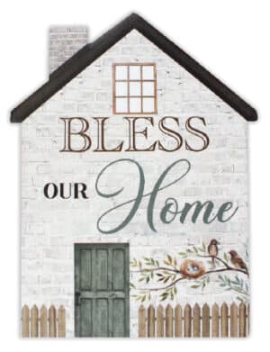 Porcelain Plaque – Bless our Home