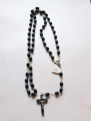 Our Lady Black Beads  – Double Wired