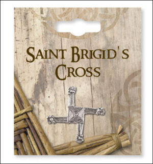 St Brigid’s Cross on Pin – Prayer on Reverse