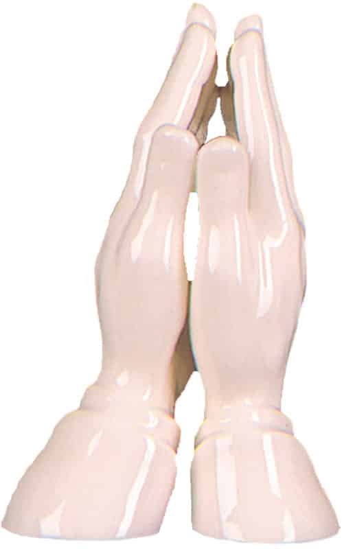 Praying hands porcelain