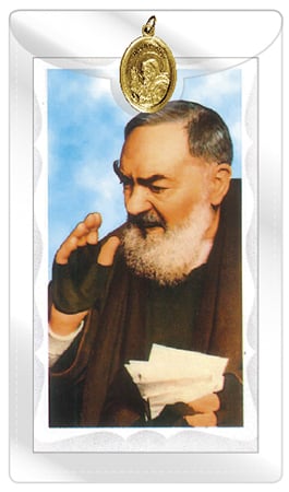 St. Pio Prayer Leaflet & Medal