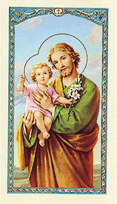 St. Jospeh Medal & Prayer Leaflet