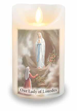 St Lourdes Candle/Scented Wax