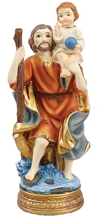 St. Christopher 5 inch Statue