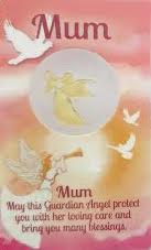 Mum – Laminated Guardian Angel Card