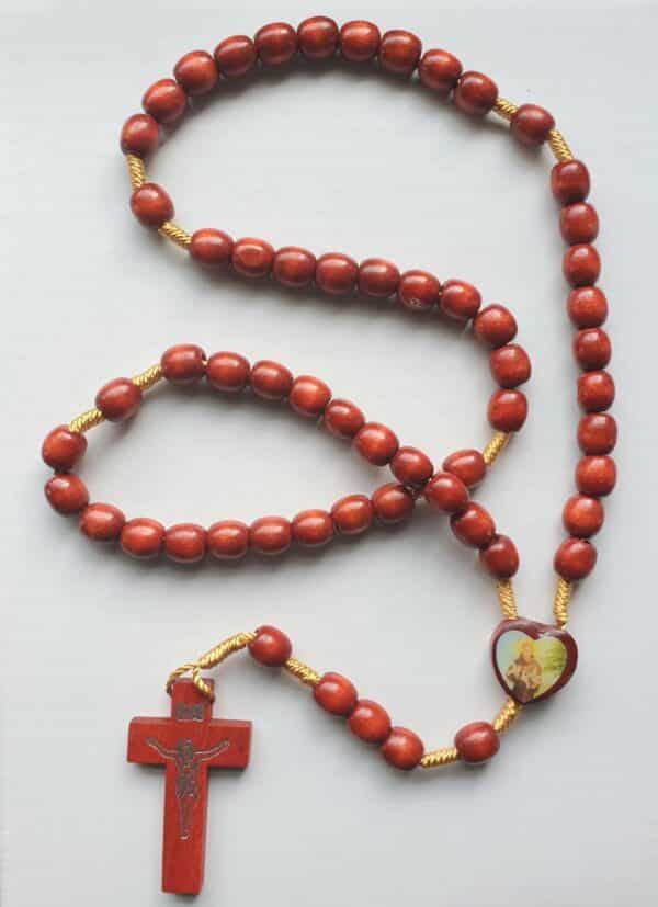 St Anthony Wooden Rosary
