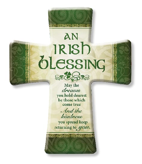 Porcelain Cross/Irish Blessing