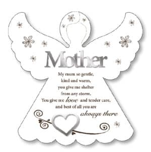 Wood Angel Plaque/Mother