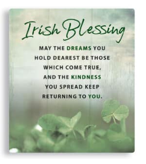 Irish Blessing -Porcelain Plaque