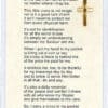 cross in pocket prayer leaflet