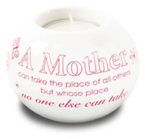 Porcelain Candle Holder / Mother