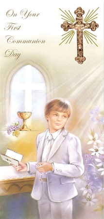 Communion Boxed Card/Boy