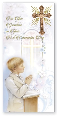Communion Boxed Card/Grandson