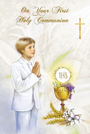 Communion Boy Card