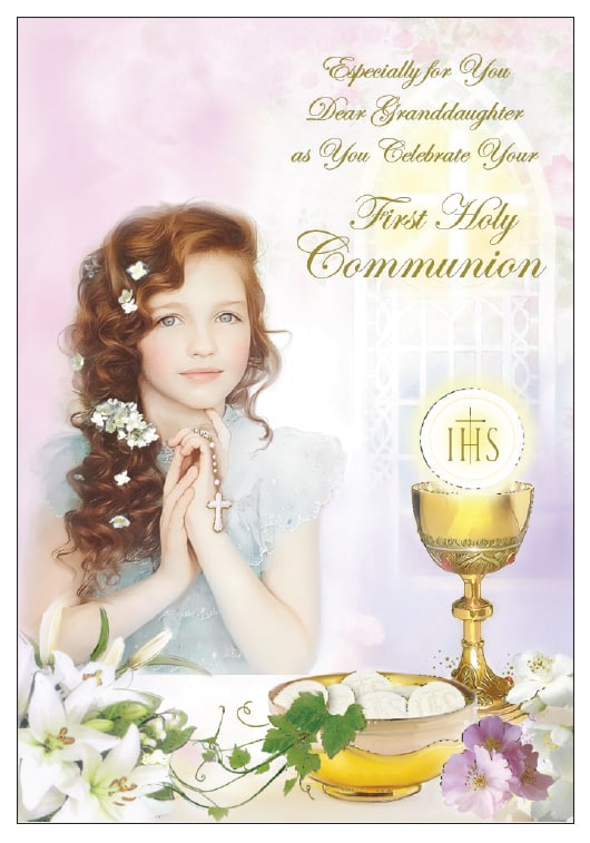 granddaughter communion card