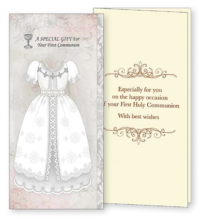 Girl communion card