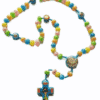colour kids knock rope beads blue