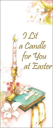Easter Card I LIt a candle for you