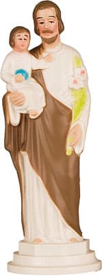 St Joseph Plastic Statue 4″
