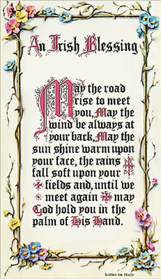 Irish Blessing Verse (Cream Leaflet)