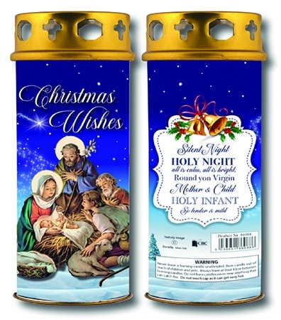christmas candle holy night Blue