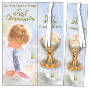 Communion Bookmark Card/Boy with Ribbon