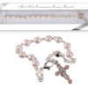 Communion Rosary Bracelet/Pink Pearl