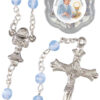 Communion Acrylic Rosary/Imitation Pearl/Blue