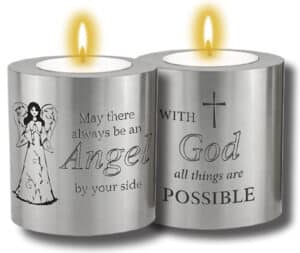 Resin Candle Holder & Candle/Angel by your Side